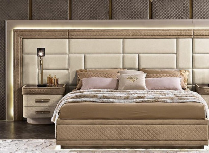 Design Möbel Modern Luxus Betten Neu Bett 2x Nachttisch 3 tlg. Schlafzimmer Set