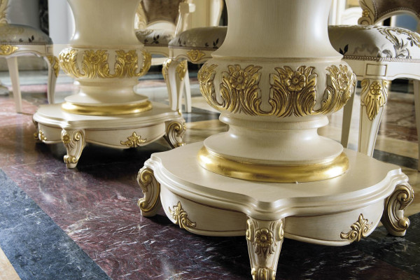 Garnitur Holz Möbel 2x Stühle mit Armlehnen 4xStuhl Tisch Neu Esszimmer Set 7tlg