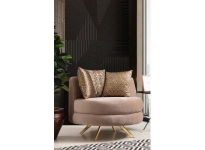 Sessel Luxus Design Möbel Klassisches Stil Design Textil Wohnzimmer Lounge Neu