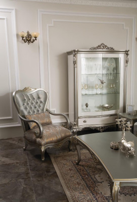 Luxus Couchtisch Klassische Couchtische Gold Silberner Tisch Holz