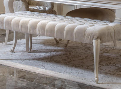 Textil Hocker Polster Fußhocker Beistell Ottomane Chaise Lounge Bank Neu