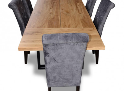 Modern Esstisch Tisch Holz Esszimmer Garnitur 6x Stuhl Set Stühle 7 tlg Set neu