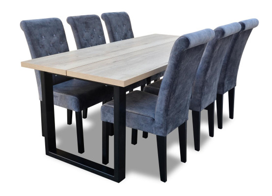 Esstisch Esszimmer Set Essgruppe Klassischer Tisch 7tlg Set Stuhl neu 6x Stühle
