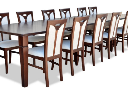 Komplett Set Esstisch 12 Stühle Esszimmer Set Ess Gruppe Holz Tisch Tische 13tlg