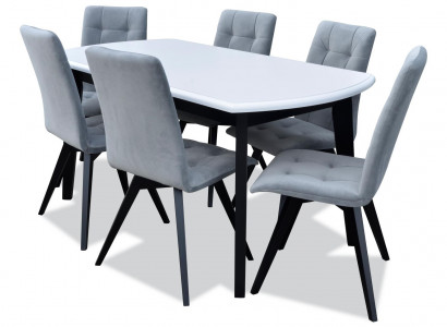 Esszimmer Garnitur Set Klassische Tisch 6x Stühle Luxus Tische 7tlg Komplett Neu