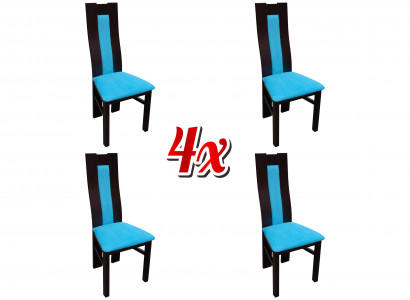 Garnitur Sitz Polster Holz 4x Stühle Wohnzimmer Neu Ess Zimmer Gruppe Set Stuhl