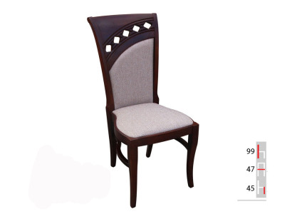 MASSIVHOLZ HOLZ STOFF STUHL MODERN DESIGNER ESSZIMMERSTUHL KÜCHE DEKORATIVE