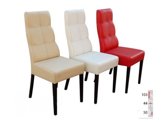 MASSIVHOLZ HOLZ STUHL MODERN LEDER DESIGNER ESSZIMMERSTUHL KÜCHE DEKORATIVE