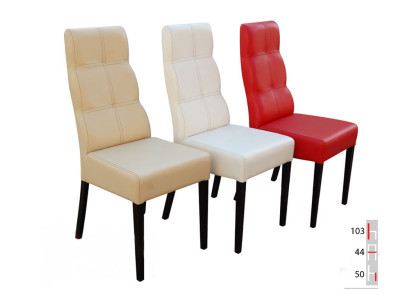 MASSIVHOLZ HOLZ STUHL MODERN LEDER DESIGNER ESSZIMMERSTUHL KÜCHE DEKORATIVE