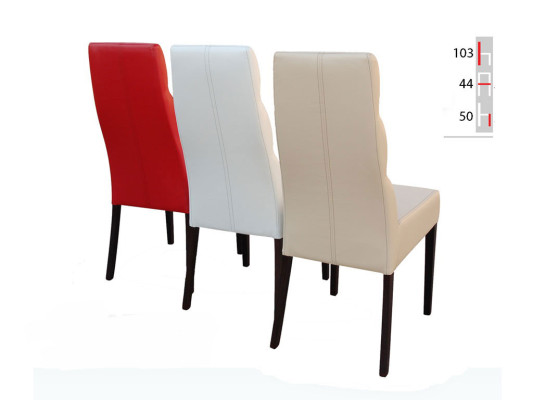 MASSIVHOLZ HOLZ STUHL MODERN LEDER DESIGNER ESSZIMMERSTUHL KÜCHE DEKORATIVE