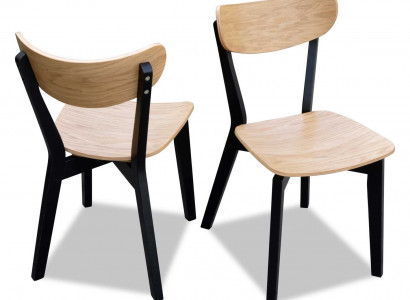 Stuhl Braun Luxus Esszimmer Holz Modern Möbel Design Elegantes Neu