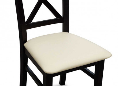 Klassischer Stuhl Schwarz Holz Sitz Polster Design Textil Modern Stil Neu