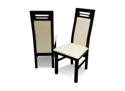 Stuhl ohne Armlehne Esszimmerstuhl Holz Esszimmer Schwarz Design Modern