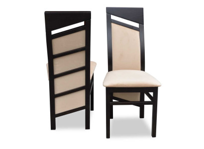 Braun Stuhl Polsterstuhl Modern Sitzmöbel Ess Zimmer Polster Textil Neu