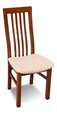 Stuhl Braun Design Wohnzimmer Esszimmer Holz Stühle Polster Möbel Neu