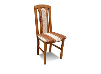 Stuhl ohne Armlehne Esszimmerstuhl Holz Stoff Esszimmer Design Sessel