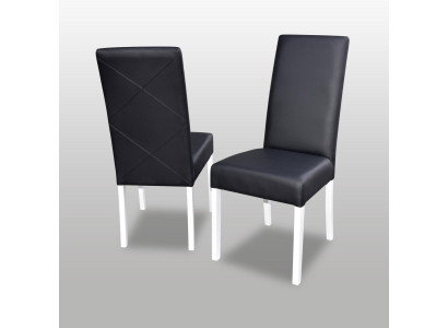 Luxus Design Polster Stuhl Stühle Sitz Lehn Büro Esszimmer Holz Massiv