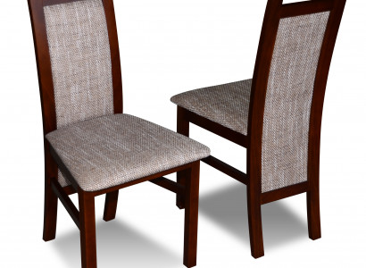 Luxus Design Polster Stuhl Stühle Sitz Lehn Massivholz Esszimmer Holz K75 NEU