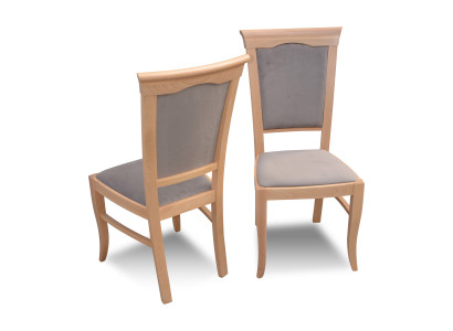 Luxus Design Polster Stuhl Stühle Sitz Lehn Büro Esszimmer Massiv Holz