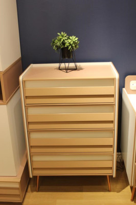 Modern Kommode mit 2 Schubladen Möbel Designer Zimmer Kinderzimmer Neu