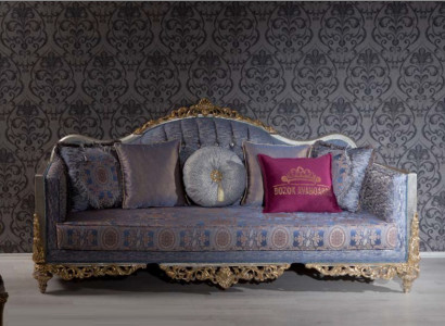 Design Sofa 3 Sitzer Polster Luxus Klassische Textil Sofas Chesterfield