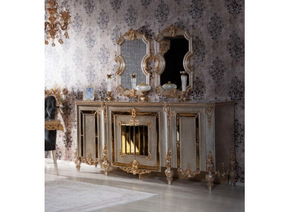 Sideboard Kommoden Anrichte Möbel Modern Garnitur Set 2tlg Spiegel Neu