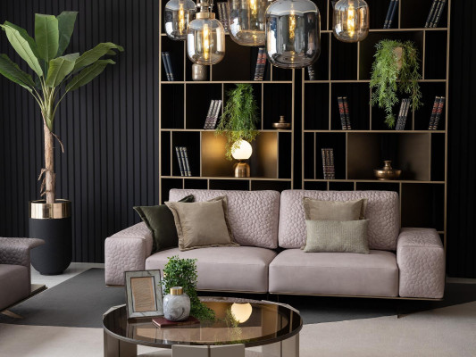 Luxus Sofagarnitur 3+3+1 Sitz Couchen Set Möbel Einrichtung Sitzpolster