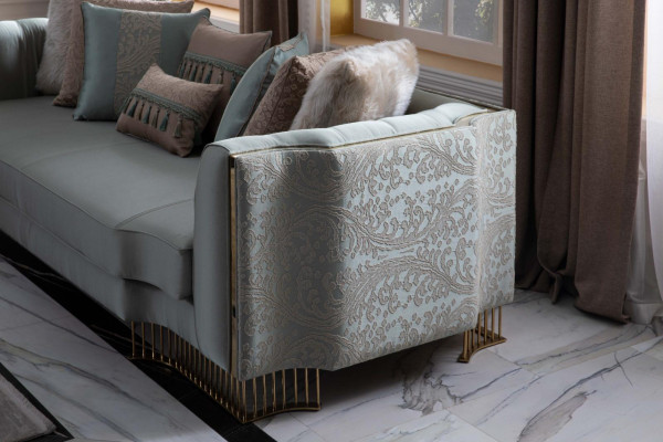 Stilvoll Sofagarnitur 2x Sofas Klassische Design Möbel mit Armlehnen 4+3