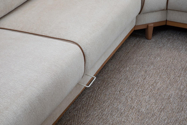 Ecksofa L-Form Wohnzimmer Modernen Luxus Möbel Couch Eckgarnitur Beige