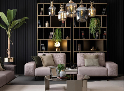 Luxus Sofagarnitur Wohnzimmer 3+3+1 Sitz Stoffsofa Big Sofa Couchen Sets