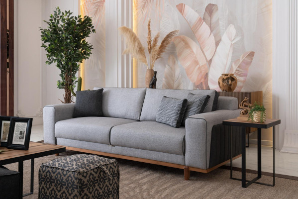 Big Sofa 242cm Couch Polster Möbel Sofas Stoffcouch Einrichtung Textil