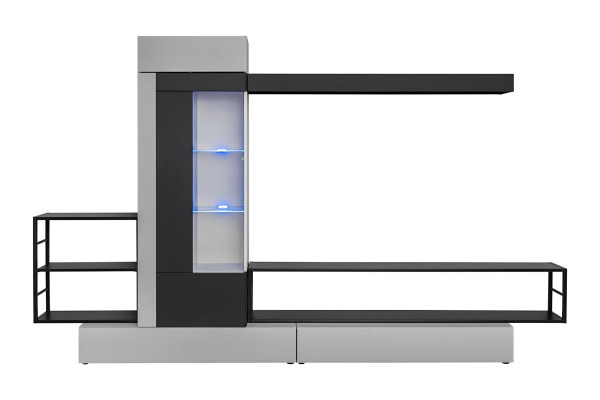 Moderne Design Wohnwand TV-Ständer Holz Wand Regale Luxus Wohnzimmer Einrichtung