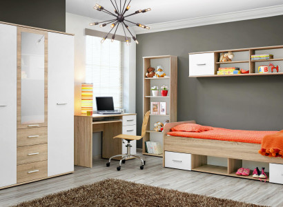 Komplett Jugendzimmer Modern Kinderzimmer Designer Schreibtisch Set Luxus Möbel