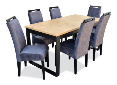 Klassisches Esszimmer Set Rechteckig Tisch 6 Stühle Sessel Gruppe Garnitur 7tlg.