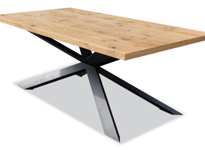 Esstisch Design Tisch Holz Edelstahl Moderne Esszimmer Wohnzimmer