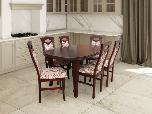 Esstisch Sitzgarnitur Tisch Stuhl Set Esszimmer Garnituren Design 6 Stühle