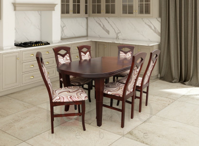 Esstisch Sitzgarnitur Tisch Stuhl Set Esszimmer Garnituren Design 6 Stühle