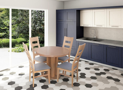 Esstisch 4 x Stühlen Esszimmer Set Essgruppe Holz Tisch 5tlg. Gruppe Garnitur