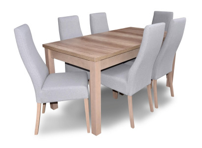 Komplette Garnitur Esszimmer Lehnstuhl Tisch 6x Stühle Luxus Essgruppe Set 7tlg