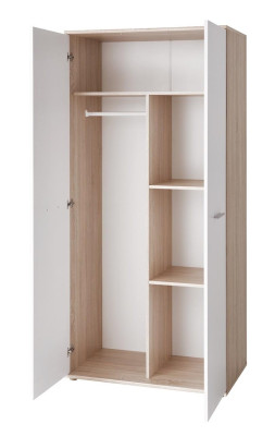 Kinderzimmer Komplett Bett Kleiderschrank Bücherregal Wandregal Set 5 tlg