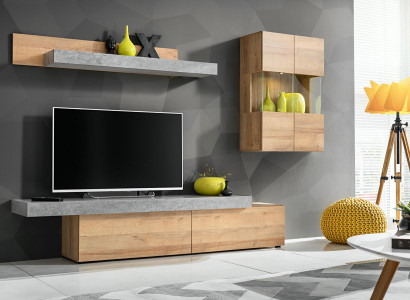 Wohnzimmer Wohnwand Modern Designer TV-Ständer Wandschrank Neu