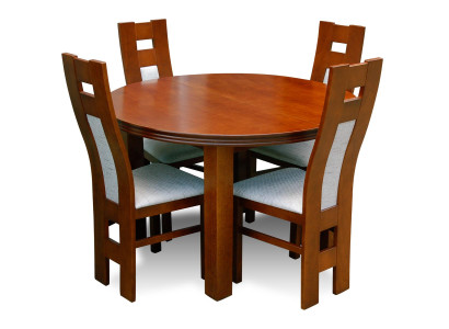 Komplett Set Esstisch Esszimmer 4x Stühle Set Ess Gruppe Holz Tisch Tische 5tlg