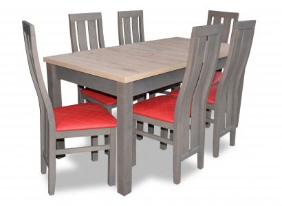 Esstisch Sitzgarnitur Tisch Stuhl Set Esszimmer Garnituren Design Sets