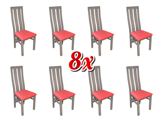 Garnitur 8x Stühle Stuhl Polster Moderne Sets Design Lehn Sessel Komplett Möbel