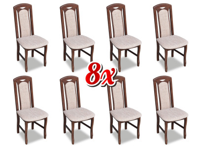 Garnitur Stuhl 8x Esszimmer Polsterstuhl Lounge Club Textil Stühle Küche Set Neu