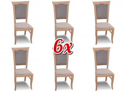 Gruppe Sessel Italienische Luxus Möbel Garnitur Esszimmerstuhl Set 6X Stühle Neu