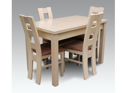 Essgarnituren Designer Esszimmer Set Garnitur Stuhl Tisch 4 Stühle Gruppe 5tlg.