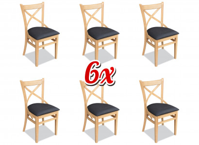 Garnitur Komplett Gruppe Stuhlgruppe 6x Stück Esszimmer Stuhl Set Lehn Stühle