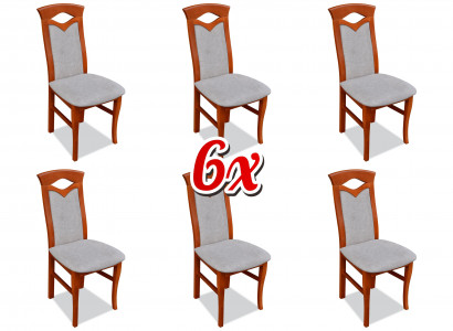 Polsterstuhl Sessel Textil Sitz Sessel Set Neu Küche Stuhl Esszimmer 6x Stühle