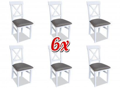 Polster Stuhl Set Gruppe Stühle Essgruppe Garnitur 6xGruppen Textil Sessel Küche